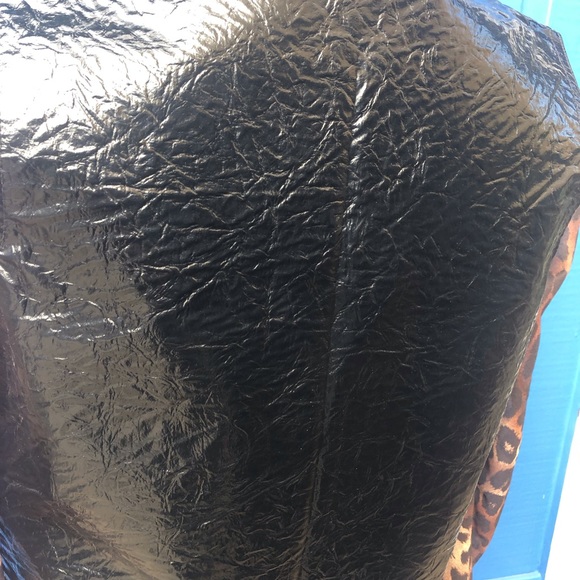 VINTAGE 🖤 Black Vinyl Mod Vest 🖤 - Picture 6 of 7